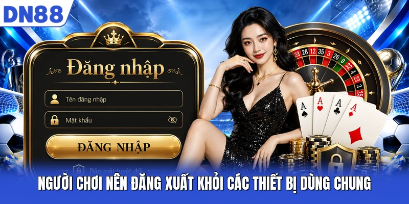 Người chơi nên đăng xuất khỏi các thiết bị dùng chung