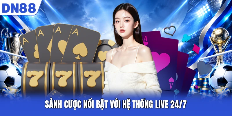 Sảnh cược nổi bật với hệ thống live 24/7 Sảnh cược nổi bật với hệ thống live 24/7